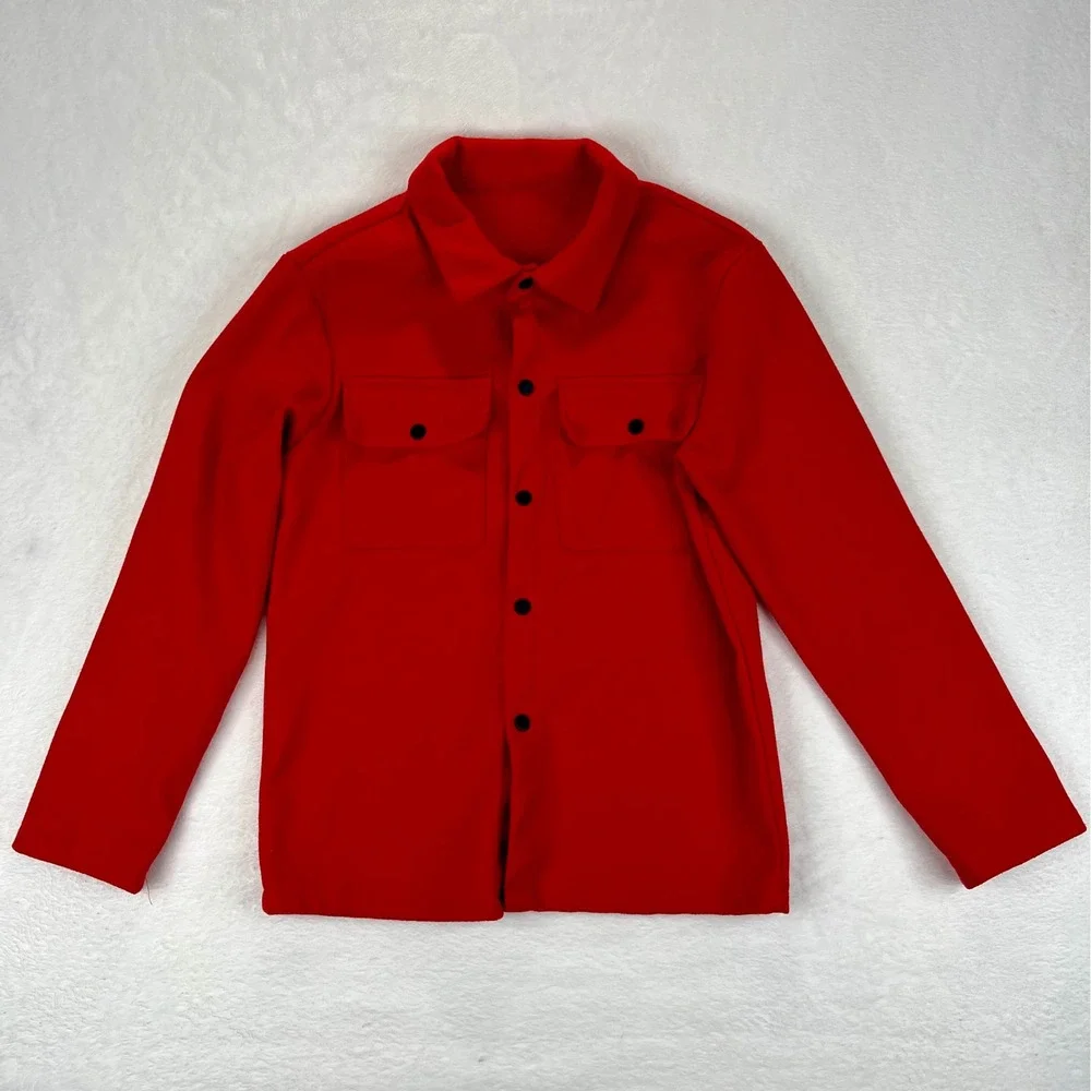 MANFINITY Red Tracksuit Set Jacket Pants Athletic Casual Men Size‎ S